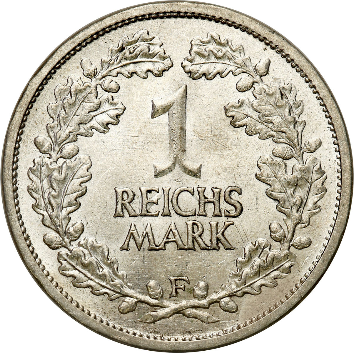 Niemcy, Weimar. 1 marka 1925 F, Stuttgart